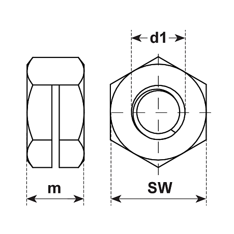 Écrous de blocage 1d SNEP-elastic ESN INOX A2 [SimilarCatItems.CatItem.ArtName2]