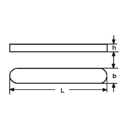 Clavettes DIN 6885 A Inox A4 / 1.4571 [LastViewedItems.CatItem.ArtName2]