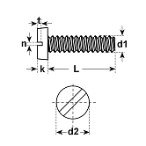 Vis à tête cylindrique fendue INOX A4 DIN 84 