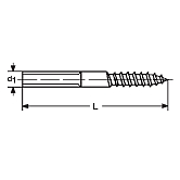 Stockschrauben INOX A2 