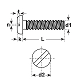 Flachkopfschrauben PA 6.6 DIN 85 