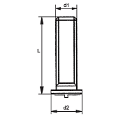 Goujons à souder, filet mâle DIN 32501 INOX A2 
