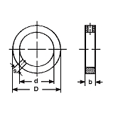 Bagues d'arrêt DIN 705-A Inox A2 
