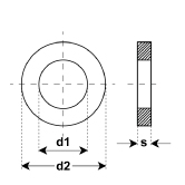 Rondelles INOX A4 DIN 7349 