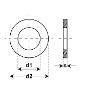 Unterlagsscheiben PA 6.6 DIN 125 A 