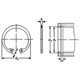 Circlips INOX DIN 472 