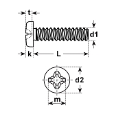 Viti a testa bombata in acciaio zinc DIN 7985 8.8 