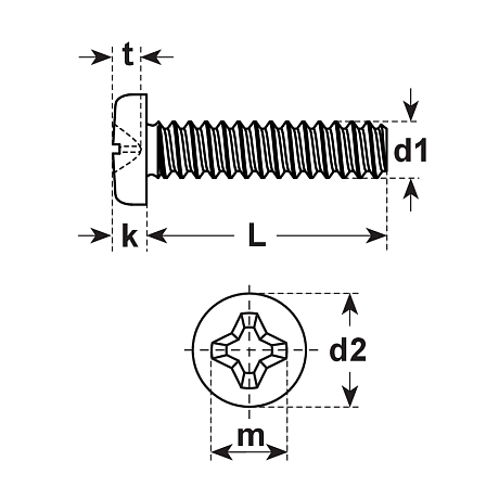 Vis à tête cylindrique 4.8 Zb SN 213307 [LastViewedItems.CatItem.ArtName2]