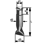 Douilles filetées WEBI® No. 700 Z zingué-bleu 