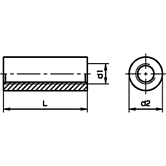 Distanzmuffen rund Stahl vz 