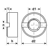 Schlitzmuttern Stahl vz DIN 546 5 