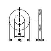 Stützscheiben Federstahl HRc 44-49 geölt DIN 988 