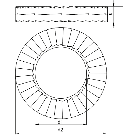 Rondelles de sécurité HEICO-LOCK HLS Zinc Lam. [SimilarCatItems.CatItem.ArtName2]