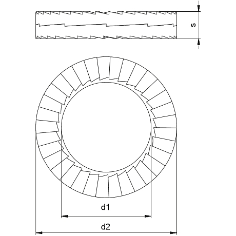 Rondelles de sécurité HEICO-LOCK HLB Zinc Lam. [SimilarCatItems.CatItem.ArtName2]
