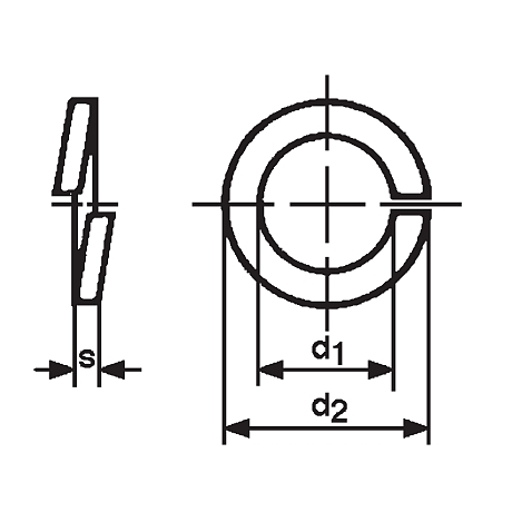 Rondelle ressort acier ressort HRc44-51 ZF DIN127B [SimilarCatItems.CatItem.ArtName2]