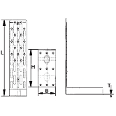 Connecteurs équerre GH Top Vario 240/280 acier zin gué-bleu