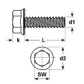 Sperrzahnschrauben Verbus Tensilok® sw W 151.12