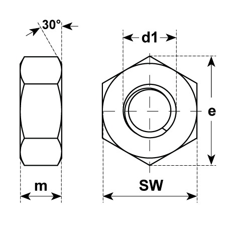 Écrous hexagonaux 0,8d INOX A4 DIN 934 1.4529 [SimilarCatItems.CatItem.ArtName2]