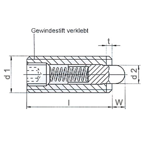 Federnde Druckstücke KNS I-6-kt [SimilarCatItems.CatItem.ArtName2]