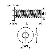Zylinderschrauben I-6-Kt. Stahl sw 10.9 