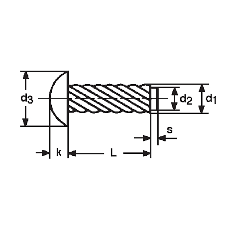 Vis à tête marteau type U Inox A2 [SimilarCatItems.CatItem.ArtName2]