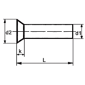 Rivetti svasati 75° INOX A2 DIN 661 