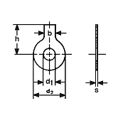 Rosette di bloccaggio INOX A4 DIN 93 