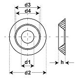 Rondelles aluminium tournées SN 213912 