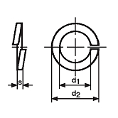 Federringe INOX A2 DIN 127 B 