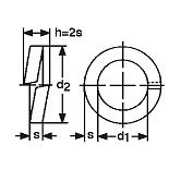 Federringe Zylinderschrauben INOX A4 DIN 7980 
