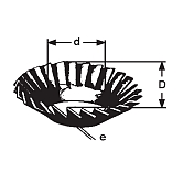Ranelle dentate INOX A2 DIN 6798 AZV 