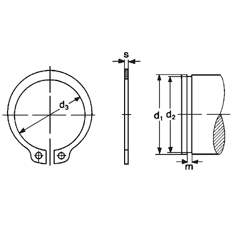 Anelli di sicurezza INOX 1.4116 / 1.4122 DIN 471 [SimilarCatItems.CatItem.ArtName2]