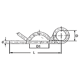 Goupilles ressort double INOX A4 DIN 11024 