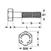 HV-Schrauben 10.9 EN 14399-4 fvz 