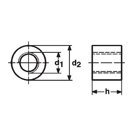Muttern Trapezgewinde r~1,5 d Stahl blank 5 [SimilarCatItems.CatItem.ArtName2]