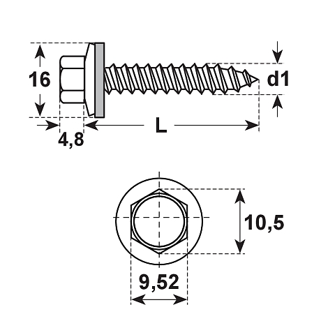 Fassadenschrauben 6-kt E-X A 16mm INOX A2 [LastViewedItems.CatItem.ArtName2]