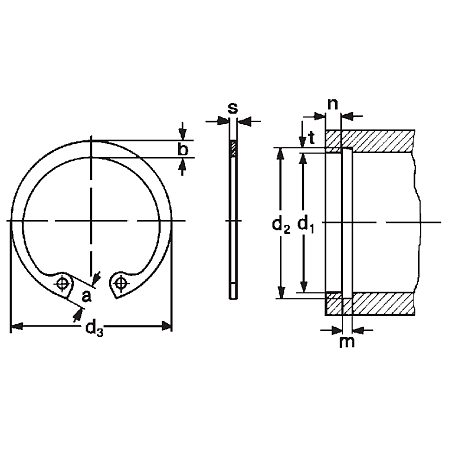 Circlips acier ressort phosphaté huilé DIN 472-JS [SimilarCatItems.CatItem.ArtName2]