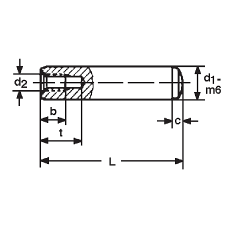 Goupilles cylindriques m6 acier HRc 60 ±2 DIN 7979 [SimilarCatItems.CatItem.ArtName2]
