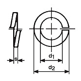 Federringe Federstahl HRc 44-51 vz DIN 127 A