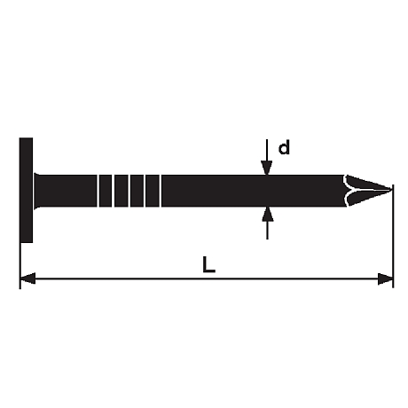 Pointes pour carton bitumé, tête extra-larges ZF [SimilarCatItems.CatItem.ArtName2]
