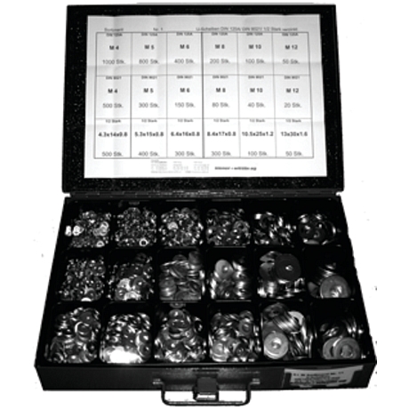 Assortiment rondelles DIN 125A/9021 zingué-bleu [SimilarCatItems.CatItem.ArtName2]