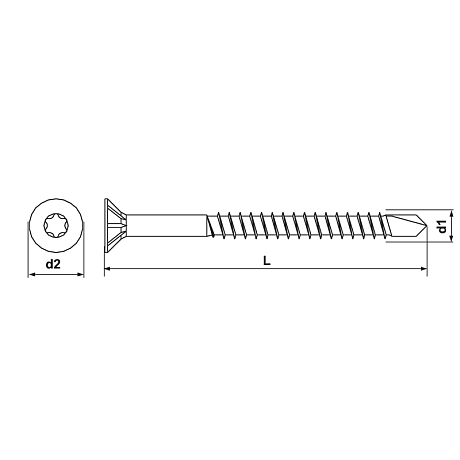 Vis autoperceuses à bois à tête fraisée INOX A2 [SimilarCatItems.CatItem.ArtName2]