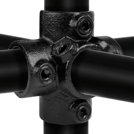 Raccord tube TYP 26 T à 4 directions noir [SimilarCatItems.CatItem.ArtName2]