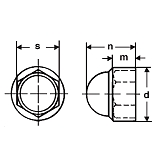 Capuchons de protection à six pans en polyéthylène